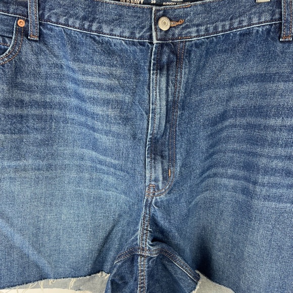NWT: old navy High-Waisted Slouchy Straight Cut-Off Jean Shorts $35 - Picture 7 of 12